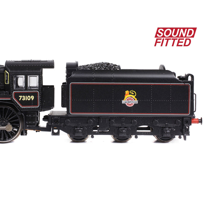 Graham Farish 372-727ASF BR Standard Class 5MT with BR1B Tender 73109 BR Lined Black Early Emblem DCC Sound Fitted N Gauge