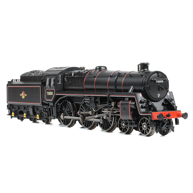 Graham Farish 372-729 BR Standard Class 5MT with BR1 Tender 73050 BR Lined Black Late Crest (Weathered) DCC Ready N Gauge