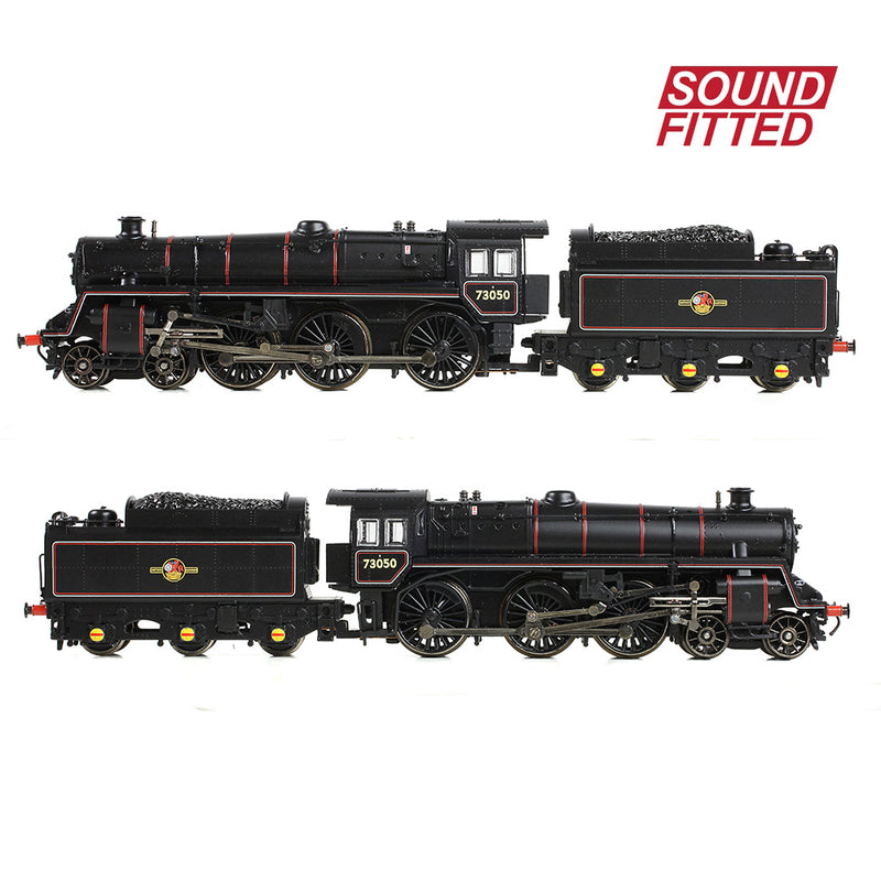 Graham Farish 372-729SF  BR Standard Class 5MT with BR1 Tender 73050 BR Lined Black Late Crest DCC Sound Fitted N Gauge