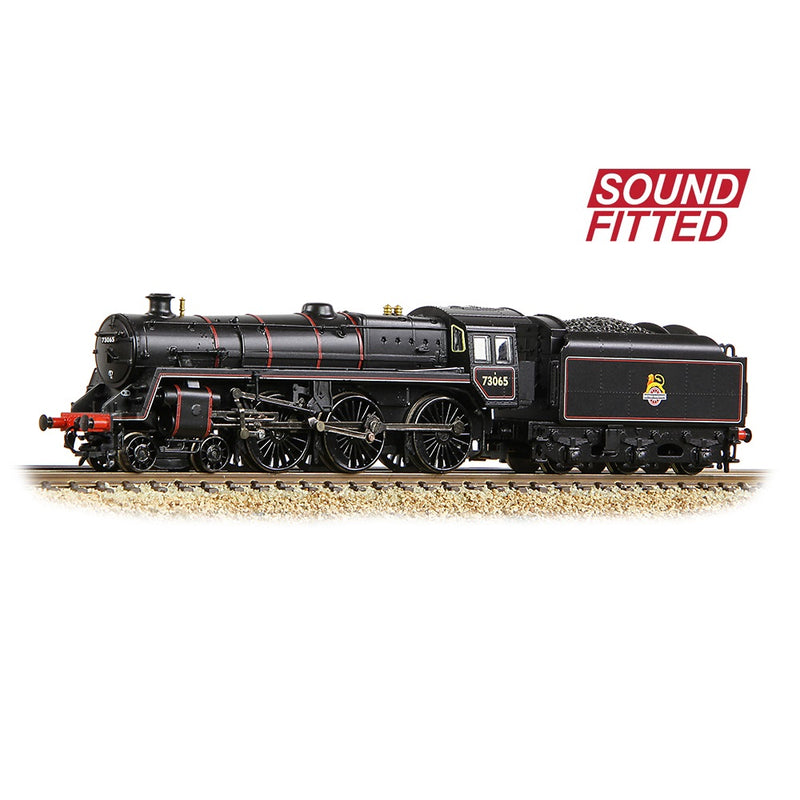 Graham Farish 372-730SF  BR Standard Class 5MT with BR1C Tender 73065 BR Lined Black Early Emblem DCC Sound Fitted N Gauge