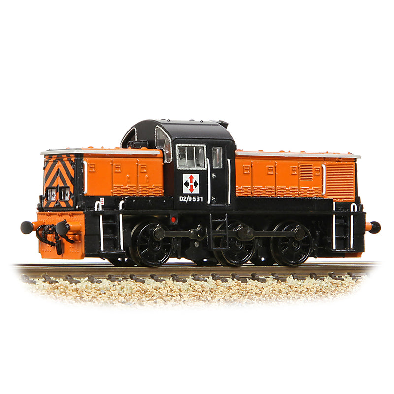 Graham Farish 372-954 Class 14 D2/9531 NCB British Oak Orange & Black N Gauge