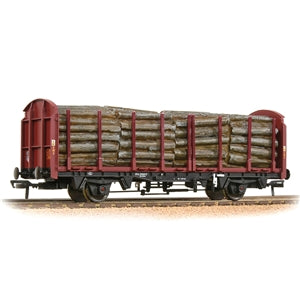 Bachmann 38-301A OTA Timber Carrier Wagon w. Load EWS(Weathered) OO-Gauge