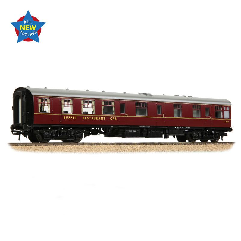 Bachmann 39-850 BR MK1 RB Restaurant Buffet BR Maroon OO Gauge