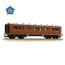 Bachmann 39-871 LNWR 50ft Ark Rook Third Corridor M&GN Brown OO Gauge
