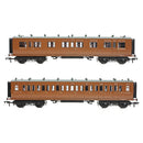 Bachmann 39-871 LNWR 50ft Ark Rook Third Corridor M&GN Brown OO Gauge