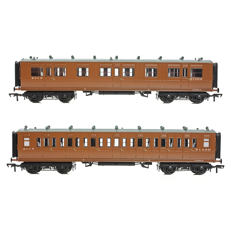 Bachmann 39-871 LNWR 50ft Ark Rook Third Corridor M&GN Brown OO Gauge