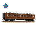 Bachmann 39-871A LNWR 50ft  Arc Roof Third Corridor M&GN Brown OO Gauge