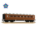 Bachmann 39-871 LNWR 50ft Ark Rook Third Corridor M&GN Brown OO Gauge