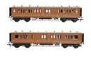 Bachmann 39-881 LNWR 50ft Arc Roof Brake Third Corridor M&GN Brown OO Gauge