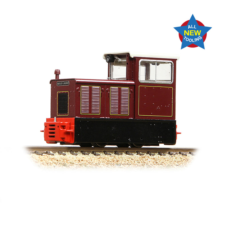 Bachmann Narrow Gauge 392-027 Baguley-Drewry 70HP Diesel Lined Crimson OO9 DCC Ready