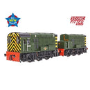 Bachmann 35-945SFX Class 13 D4502 BR Green (Wasp Stripes) Sound Fitted Deluxe, OO Gauge.