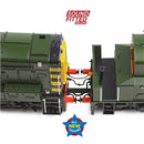 Bachmann 35-945SFX Class 13 D4502 BR Green (Wasp Stripes) Sound Fitted Deluxe, OO Gauge.