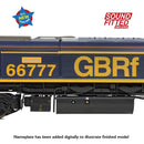 Bachmann 50-003ASFX Class 66/7 '66777' "Annette" GBRf Europorte, Sound Fitted Deluxe OO Gauge