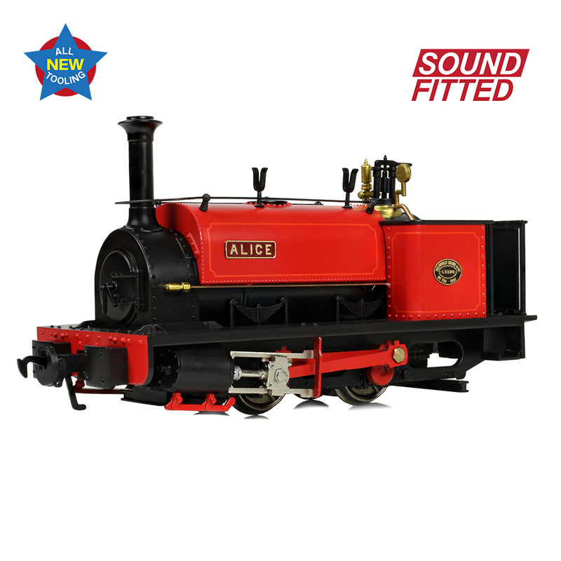 Bachmann Narrow Gauge 71-025SF Quarry Hunslet 0-4-0 Tank Alice Dinorwick Quarry Red Sound Fitted O Gauge NG7 Scale