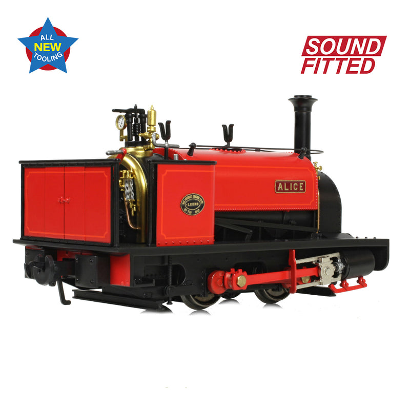 Bachmann Narrow Gauge 71-025SF Quarry Hunslet 0-4-0 Tank Alice Dinorwick Quarry Red Sound Fitted O Gauge NG7 Scale