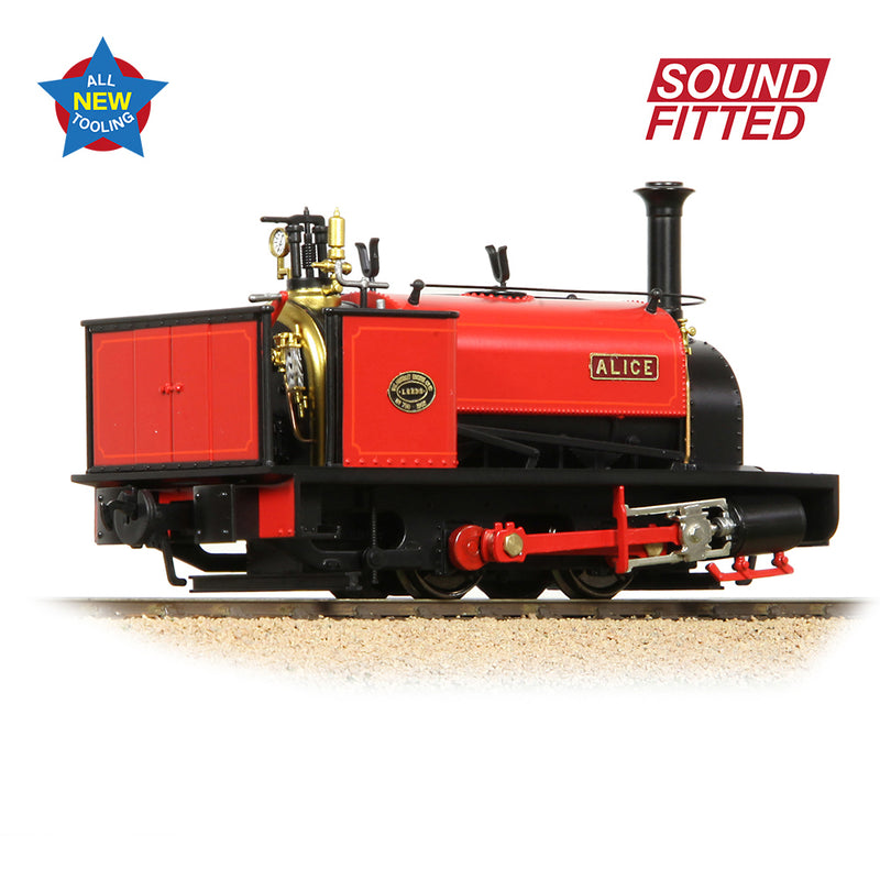 Bachmann Narrow Gauge 71-025SF Quarry Hunslet 0-4-0 Tank Alice Dinorwick Quarry Red Sound Fitted O Gauge NG7 Scale