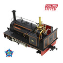 Bachmann Narrow Gauge 71-027SF Quarry Hunslet 0-4-0 Tank Margaret Penhryn Quarry Lined Black Sound Fitted O Gauge Narrow Gauge NG7 Scale