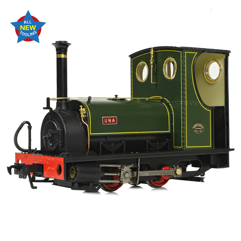 Bachmann Narrow Gauge 71-028 Quarry Hunslet 0-4-0 Tank 'Una' Lined Green DCC Ready O Gauge Narrow Gauge NG7 Scale