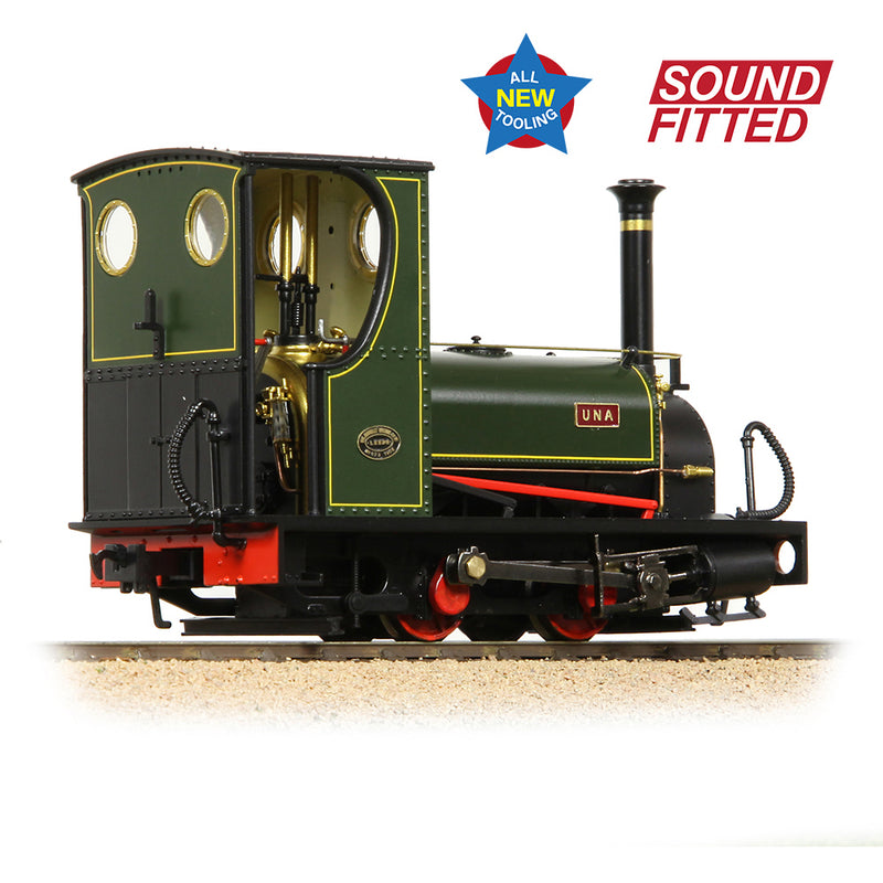 Bachmann Narrow Gauge 71-028SF Quarry Hunslet 0-4-0 Tank 'Una' Lined Green Sound Fitted O Gauge Narrow Gauge NG7 Scale