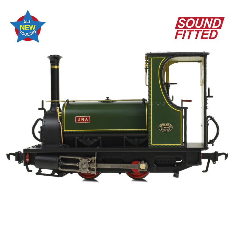 Bachmann Narrow Gauge 71-028SF Quarry Hunslet 0-4-0 Tank 'Una' Lined Green Sound Fitted O Gauge Narrow Gauge NG7 Scale