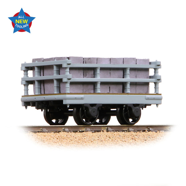 Bachmann Narrow Gauge 73-027 Dinorwic Slate Wagon With Sides Grey With Load O Gauge Narrow Gauge NG7 Scale