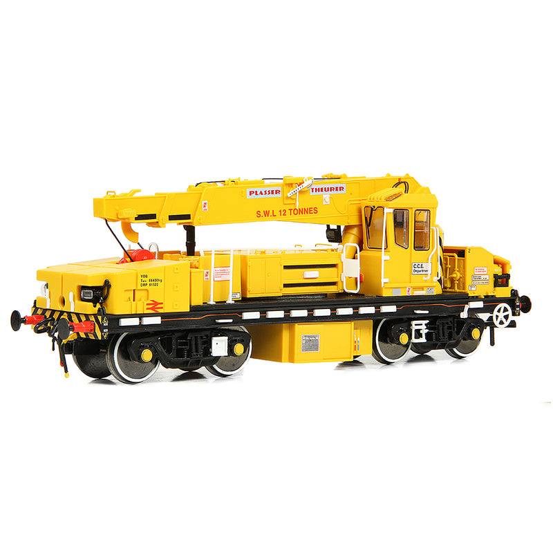 EFE Rail E87047 Plasser 12T YOB Crane BR Departmental Yellow (Unbranded) OO Gauge