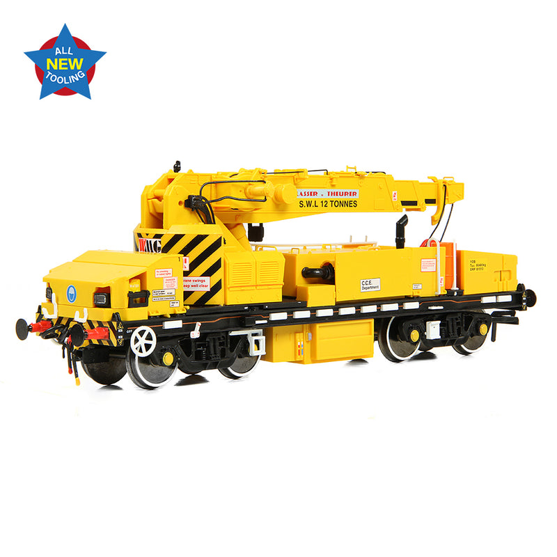 EFE Rail E87048 Plasser 12T YOB Crane BR Departmental Yellow (Unbranded) OO Gauge