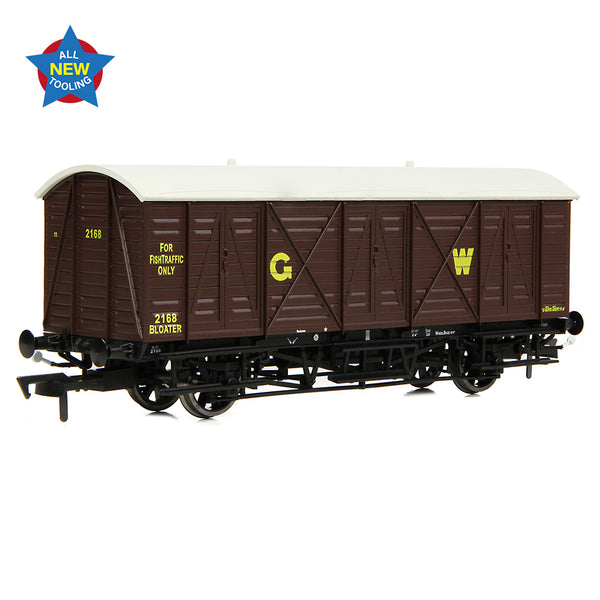 EFE E87057 GWR 10 Ton "Bloater" No.2168 GW Brown OO Gauge