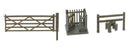 Peco Lineside LK86 LK-86 Field Gates, Stiles and Wicket Gate, OO Gauge