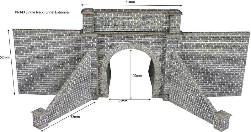 Metcalfe PN143 N Scale Tunnel Entrances Single Track