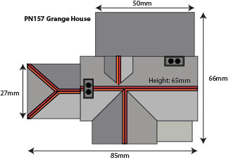 Metcalfe PN157 N Scale Grange House