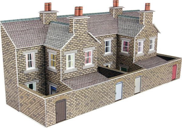 Metcalfe PN177 N Scale Low Relief Stone Terraced House Backs