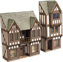 Metcalfe PN190 N Scale Low Relief Timber Framed Shops