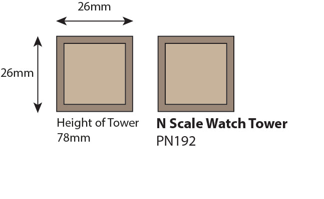 Metcalfe PN192 N Scale Watch Towers