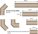 Metcalfe PN193 N Scale Curtain Walls