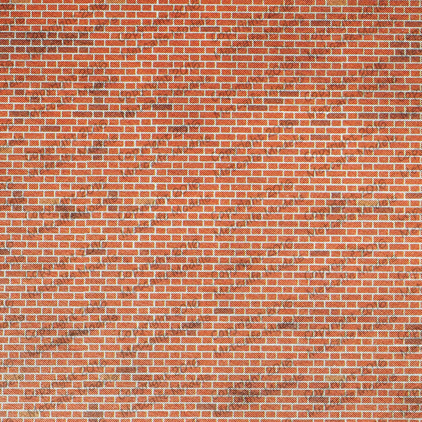 Metcalfe PN900 N Scale Red Brick Sheets