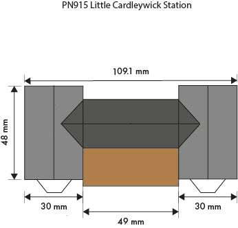 Metcalfe PN915 N Scale Little Cardleywick Station