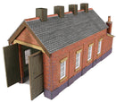 Metcalfe PN931 N Scale Red Brick Single Track Engine Shed