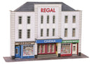 Metcalfe PO206 00/H0 Scale Low Relief Cinema & Shops