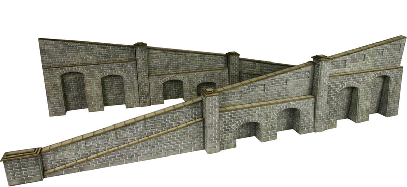 Metcalfe PO249 00/H0 Scale Tapered Retaining Wall in Stone