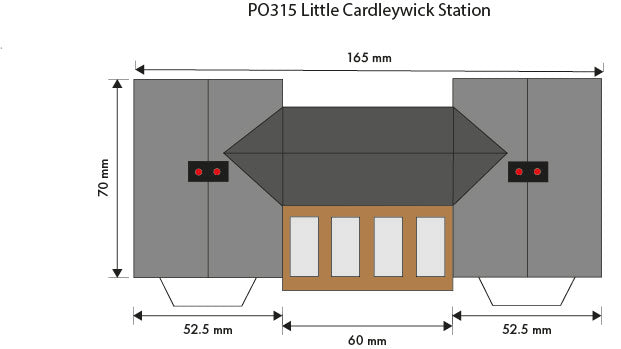 Metcalfe PO315 OO/HO Little Cardleywick Station