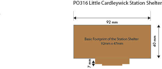 Metcalfe PO316 OO/HO Little Cardleywick Shelter