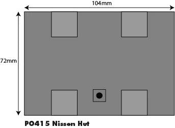 Metcalfe PO415 00/H0 Scale Nissen Hut