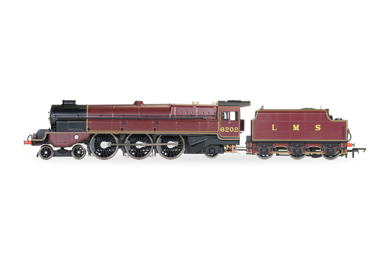 Hornby R30134TXS LMS Princess Royal Class 'The Turbomotive' 4-6-2 No. 6202 DCC Sound Fitted OO Gauge