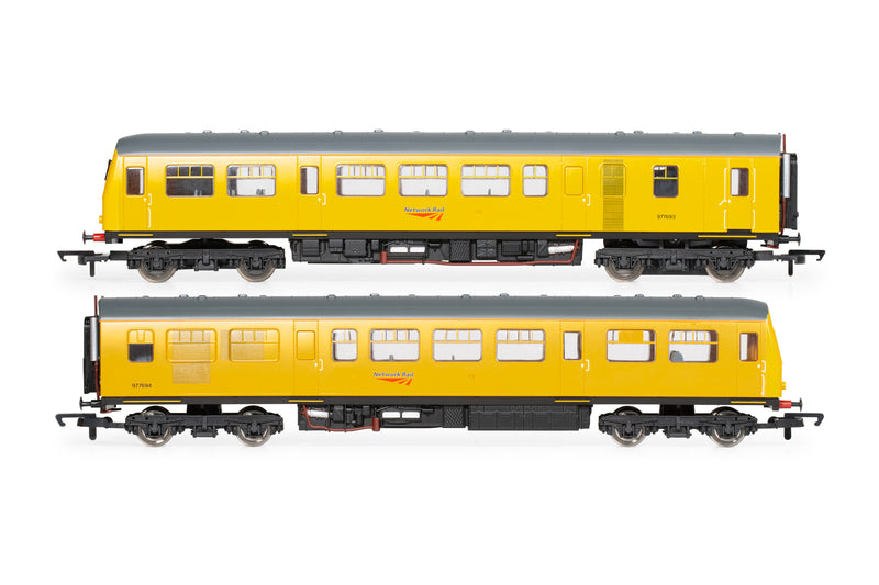 Hornby R30195 Railroad Plus - Enhanced Livery Network Rail Class 960 2-Car DMU 'Iris' No.901002 DCC Ready OO Gauge