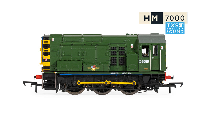 Hornby R30301TXS BR Class 08 0-6-0 No.D3069 DCC Sound Fitted OO Gauge