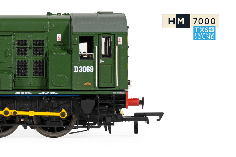 Hornby R30301TXS BR Class 08 0-6-0 No.D3069 DCC Sound Fitted OO Gauge