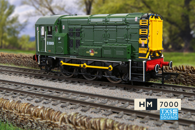 Hornby R30301TXS BR Class 08 0-6-0 No.D3069 DCC Sound Fitted OO Gauge