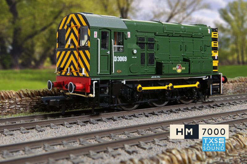 Hornby R30301TXS BR Class 08 0-6-0 No.D3069 DCC Sound Fitted OO Gauge