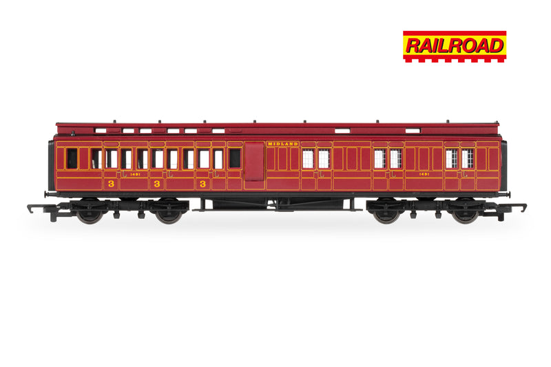 Hornby R30377 RailRoad MR Class 4P Compound Train Pack OO Gauge